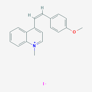 molecular formula C19H18INO B2401005 4-[(Z)-2-(4-甲氧基苯基)乙烯基]-1-甲基喹啉碘化物 CAS No. 95495-33-3