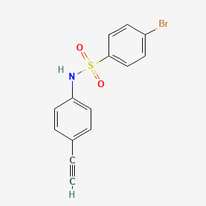 molecular formula C14H10BrNO2S B2401010 4-溴-N-(4-乙炔基苯基)苯磺酰胺 CAS No. 860788-61-0