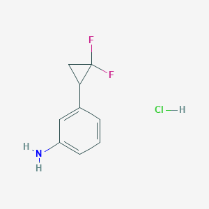 3-(2,2-Difluorocyclopropyl)aniline;hydrochloride