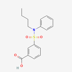 molecular formula C17H19NO4S B2401053 3-[Butyl(phenyl)sulfamoyl]benzoic acid CAS No. 325721-05-9