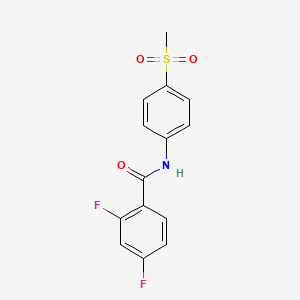2,4-difluoro-N-(4-methylsulfonylphenyl)benzamide
