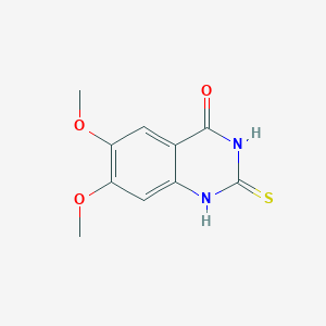 molecular formula C10H10N2O3S B2401068 2-巯基-6,7-二甲氧基喹唑啉-4(3H)-酮 CAS No. 179041-00-0