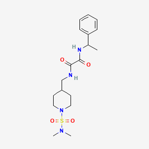 N1-((1-(N,N-dimethylsulfamoyl)piperidin-4-yl)methyl)-N2-(1-phenylethyl)oxalamide