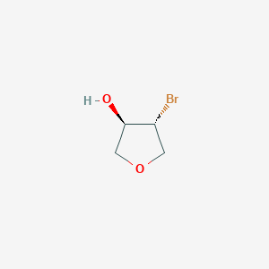 molecular formula C4H7BrO2 B2401090 4alpha-Bromotetrahydrofuran-3beta-ol CAS No. 114429-91-3; 274693-10-6