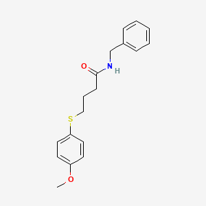 molecular formula C18H21NO2S B2401097 N-苄基-4-((4-甲氧基苯基)硫代)丁酰胺 CAS No. 942003-10-3