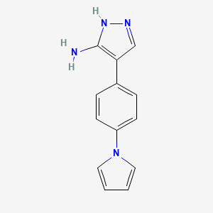 4-[4-(1H-pyrrol-1-yl)phenyl]-1H-pyrazol-5-amine
