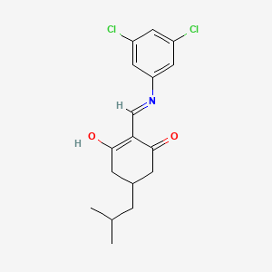 2-(((3,5-Dichlorophenyl)amino)methylene)-5-(2-methylpropyl)cyclohexane-1,3-dione