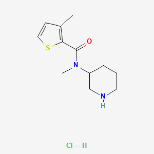 N,3-Dimethyl-N-(piperidin-3-yl)thiophene-2-carboxamide hydrochloride