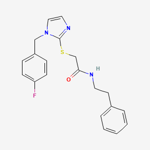 2-((1-(4-fluorobenzyl)-1H-imidazol-2-yl)thio)-N-phenethylacetamide