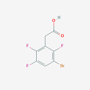 molecular formula C8H4BrF3O2 B2401128 3-Bromo-2,5,6-trifluorophenylacetic acid CAS No. 1805143-13-8