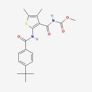 Methyl (2-(4-(tert-butyl)benzamido)-4,5-dimethylthiophene-3-carbonyl)carbamate