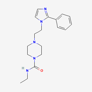N-ethyl-4-(2-(2-phenyl-1H-imidazol-1-yl)ethyl)piperazine-1-carboxamide
