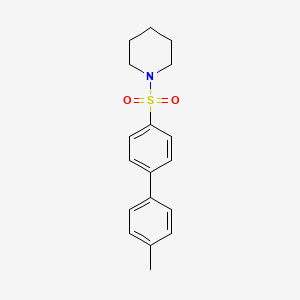 1-[4-(4-Methylphenyl)phenyl]sulfonylpiperidine