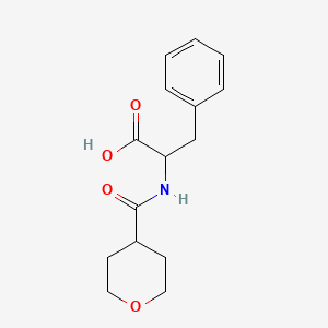 molecular formula C15H19NO4 B2401151 2-(Oxan-4-ylformamido)-3-phenylpropanoic acid CAS No. 1132673-20-1