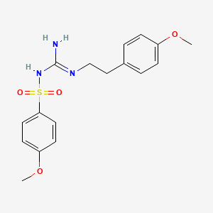 4-methoxy-N-(N-(4-methoxyphenethyl)carbamimidoyl)benzenesulfonamide