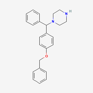 molecular formula C24H26N2O B2401170 1-[[4-(Benzyloxy)phenyl](phenyl)methyl]piperazine CAS No. 511510-57-9