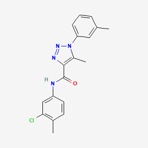 N-(3-chloro-4-methylphenyl)-5-methyl-1-(3-methylphenyl)-1H-1,2,3-triazole-4-carboxamide