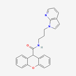 N-(3-(1H-pyrrolo[2,3-b]pyridin-1-yl)propyl)-9H-xanthene-9-carboxamide
