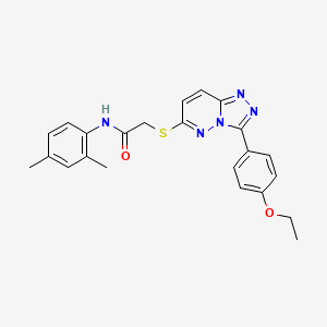molecular formula C23H23N5O2S B2401214 N-(2,4-dimethylphenyl)-2-((3-(4-ethoxyphenyl)-[1,2,4]triazolo[4,3-b]pyridazin-6-yl)thio)acetamide CAS No. 852436-63-6
