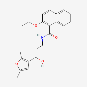 N-(3-(2,5-dimethylfuran-3-yl)-3-hydroxypropyl)-2-ethoxy-1-naphthamide