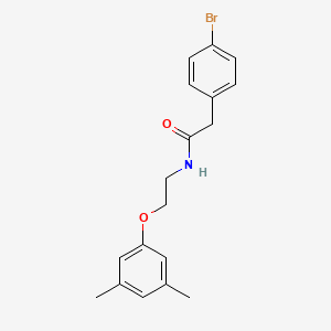 2-(4-bromophenyl)-N-[2-(3,5-dimethylphenoxy)ethyl]acetamide