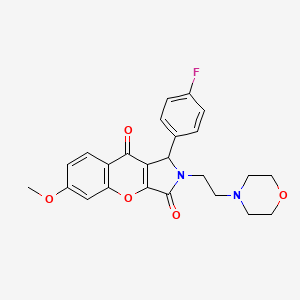 1-(4-Fluorophenyl)-6-methoxy-2-(2-morpholinoethyl)-1,2-dihydrochromeno[2,3-c]pyrrole-3,9-dione