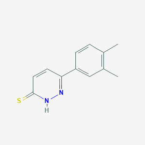 molecular formula C12H12N2S B2401314 6-(3,4-dimethylphenyl)pyridazine-3(2H)-thione CAS No. 71823-12-6