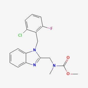 methyl ((1-(2-chloro-6-fluorobenzyl)-1H-benzo[d]imidazol-2-yl)methyl)(methyl)carbamate