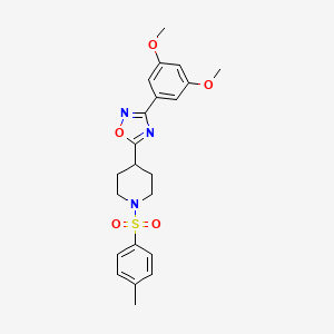 3-(3,5-Dimethoxyphenyl)-5-(1-tosylpiperidin-4-yl)-1,2,4-oxadiazole