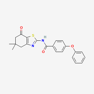 N-(5,5-dimethyl-7-oxo-4,5,6,7-tetrahydrobenzo[d]thiazol-2-yl)-4-phenoxybenzamide