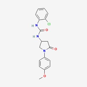 1-(2-Chlorophenyl)-3-(1-(4-methoxyphenyl)-5-oxopyrrolidin-3-yl)urea