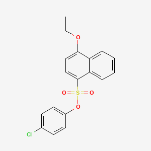 4-Chlorophenyl 4-ethoxynaphthalene-1-sulfonate