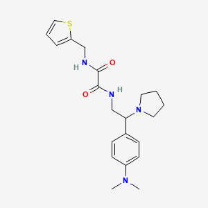 N1-(2-(4-(dimethylamino)phenyl)-2-(pyrrolidin-1-yl)ethyl)-N2-(thiophen-2-ylmethyl)oxalamide