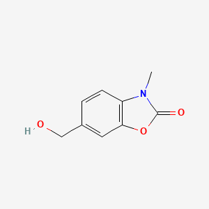 molecular formula C9H9NO3 B2401425 6-(Hydroxymethyl)-3-methyl-2,3-dihydro-1,3-benzoxazol-2-one CAS No. 207552-67-8