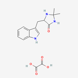 5-((1H-indol-3-yl)methyl)-2,2-dimethylimidazolidin-4-one oxalate