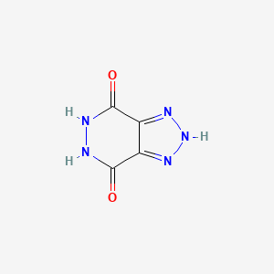molecular formula C4H3N5O2 B2401444 1H-[1,2,3]triazolo[4,5-d]pyridazine-4,7-diol CAS No. 124868-43-5