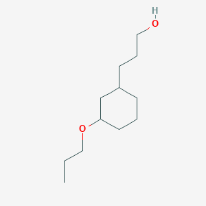 molecular formula C12H24O2 B2401458 3-(3-Propoxycyclohexyl)propan-1-ol CAS No. 1823029-18-0