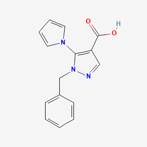 1-benzyl-5-(1H-pyrrol-1-yl)-1H-pyrazole-4-carboxylic acid