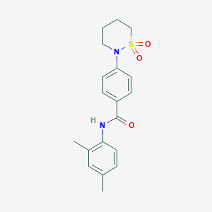 N-(2,4-dimethylphenyl)-4-(1,1-dioxothiazinan-2-yl)benzamide