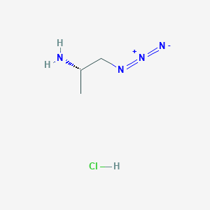 molecular formula C3H9ClN4 B2401489 (2S)-1-Azidopropan-2-amine;hydrochloride CAS No. 672304-38-0