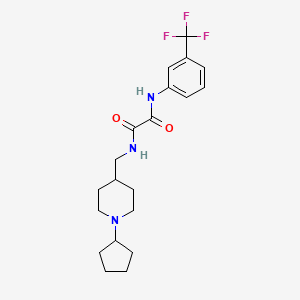 N1-((1-cyclopentylpiperidin-4-yl)methyl)-N2-(3-(trifluoromethyl)phenyl)oxalamide