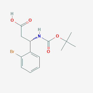 B2401571 Boc-(S)-3-Amino-3-(2-bromo-phenyl)-propionic acid CAS No. 500770-75-2; 500789-07-1