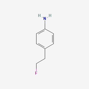 molecular formula C8H10FN B2401597 1-氟-2-(4-氨基苯基)乙烷 CAS No. 327985-14-8