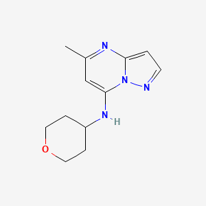 5-methyl-N-(tetrahydro-2H-pyran-4-yl)pyrazolo[1,5-a]pyrimidin-7-amine