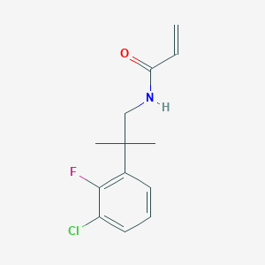 N-[2-(3-Chloro-2-fluorophenyl)-2-methylpropyl]prop-2-enamide