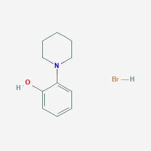 molecular formula C11H16BrNO B2401609 2-Piperidin-1-ylphenol;hydrobromide CAS No. 2375269-46-6