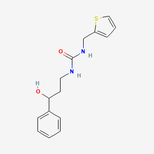 1-(3-Hydroxy-3-phenylpropyl)-3-(thiophen-2-ylmethyl)urea