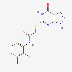 molecular formula C15H15N5O2S B2401664 N-(2,3-dimethylphenyl)-2-[(4-oxo-1,2-dihydropyrazolo[3,4-d]pyrimidin-6-yl)sulfanyl]acetamide CAS No. 878066-50-3