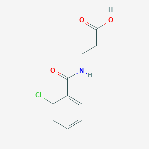 molecular formula C10H10ClNO3 B2401682 3-[(2-氯苯甲酰基)氨基]丙酸 CAS No. 178497-08-0