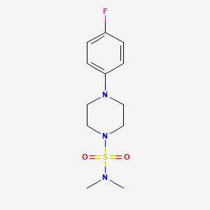 molecular formula C12H18FN3O2S B2401694 4-(4-fluorophenyl)-N,N-dimethylpiperazine-1-sulfonamide CAS No. 339008-96-7